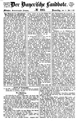 Der Bayerische Landbote Donnerstag 11. Juli 1867