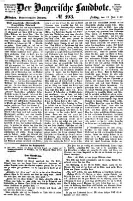 Der Bayerische Landbote Freitag 12. Juli 1867