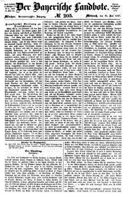 Der Bayerische Landbote Mittwoch 24. Juli 1867