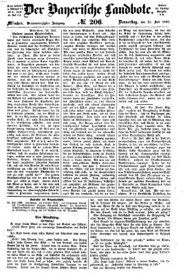 Der Bayerische Landbote Donnerstag 25. Juli 1867