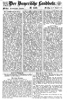 Der Bayerische Landbote Dienstag 6. August 1867