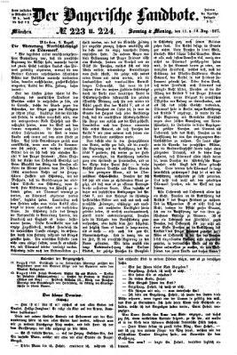 Der Bayerische Landbote Dienstag 13. August 1867