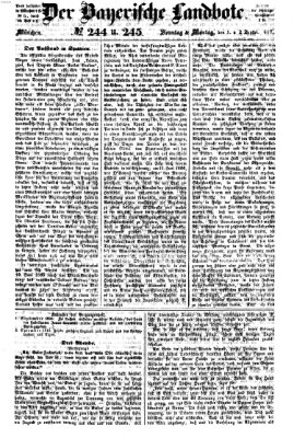 Der Bayerische Landbote Montag 2. September 1867