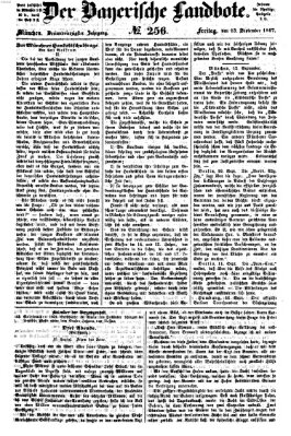 Der Bayerische Landbote Freitag 13. September 1867