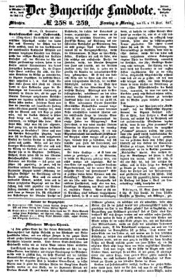 Der Bayerische Landbote Montag 16. September 1867