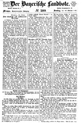 Der Bayerische Landbote Samstag 26. Oktober 1867