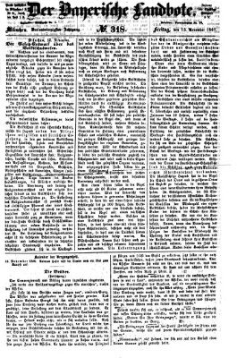 Der Bayerische Landbote Freitag 15. November 1867