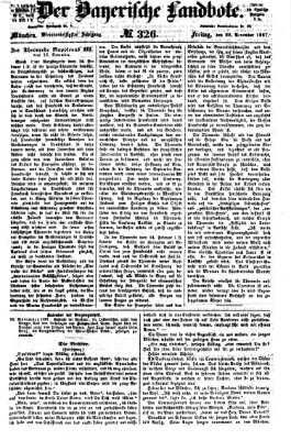 Der Bayerische Landbote Freitag 22. November 1867