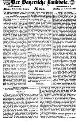 Der Bayerische Landbote Samstag 23. November 1867