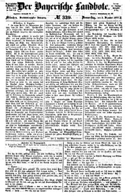 Der Bayerische Landbote Donnerstag 5. Dezember 1867