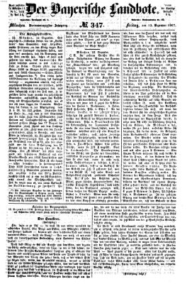 Der Bayerische Landbote Freitag 13. Dezember 1867