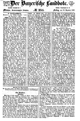 Der Bayerische Landbote Freitag 20. Dezember 1867