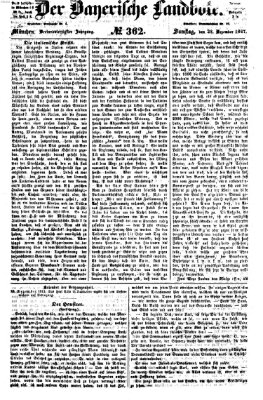 Der Bayerische Landbote Samstag 28. Dezember 1867