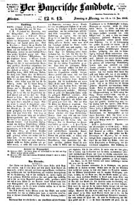 Der Bayerische Landbote Montag 13. Januar 1868