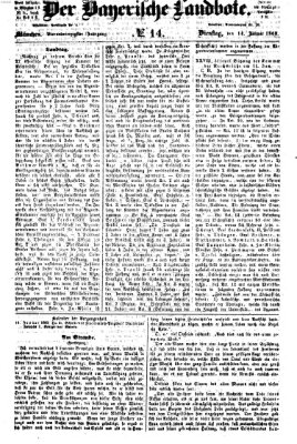 Der Bayerische Landbote Dienstag 14. Januar 1868