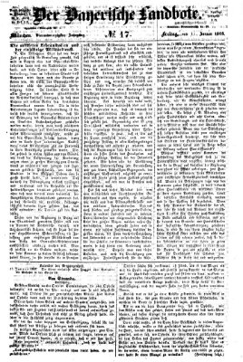 Der Bayerische Landbote Freitag 17. Januar 1868