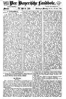 Der Bayerische Landbote Sonntag 19. Januar 1868