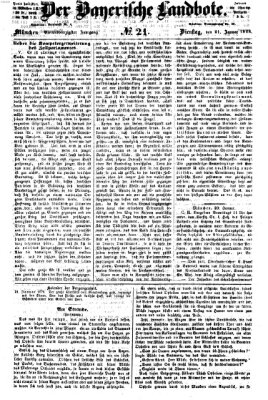 Der Bayerische Landbote Dienstag 21. Januar 1868