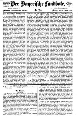 Der Bayerische Landbote Freitag 24. Januar 1868