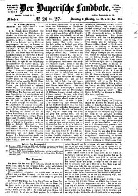 Der Bayerische Landbote Montag 27. Januar 1868