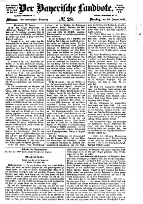 Der Bayerische Landbote Dienstag 28. Januar 1868