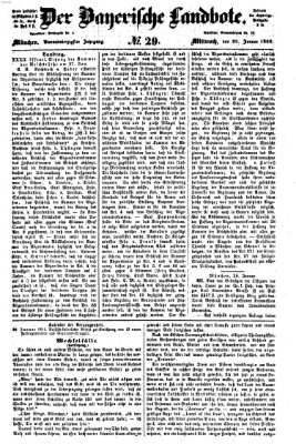 Der Bayerische Landbote Mittwoch 29. Januar 1868