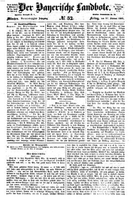 Der Bayerische Landbote Freitag 21. Februar 1868