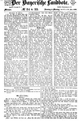 Der Bayerische Landbote Sonntag 23. Februar 1868