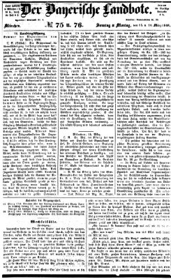 Der Bayerische Landbote Sonntag 15. März 1868