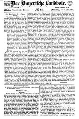 Der Bayerische Landbote Donnerstag 26. März 1868