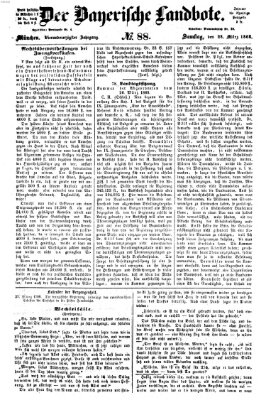 Der Bayerische Landbote Samstag 28. März 1868