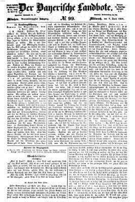 Der Bayerische Landbote Mittwoch 8. April 1868