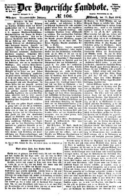 Der Bayerische Landbote Mittwoch 15. April 1868