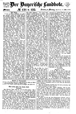 Der Bayerische Landbote Montag 11. Mai 1868