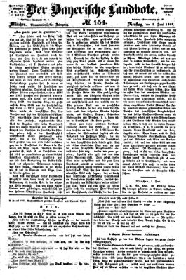 Der Bayerische Landbote Montag 1. Juni 1868