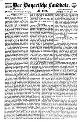 Der Bayerische Landbote Dienstag 30. Juni 1868