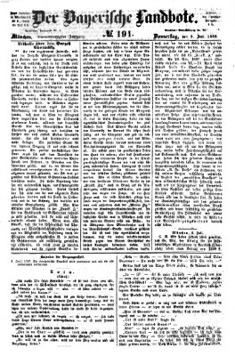 Der Bayerische Landbote Donnerstag 9. Juli 1868