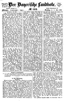 Der Bayerische Landbote Samstag 11. Juli 1868