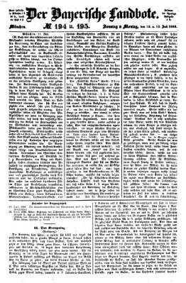 Der Bayerische Landbote Sonntag 12. Juli 1868