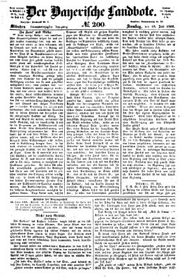 Der Bayerische Landbote Samstag 18. Juli 1868