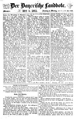 Der Bayerische Landbote Sonntag 19. Juli 1868