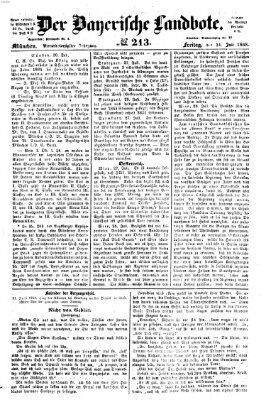 Der Bayerische Landbote Freitag 31. Juli 1868