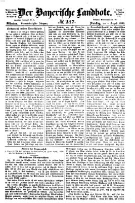 Der Bayerische Landbote Dienstag 4. August 1868