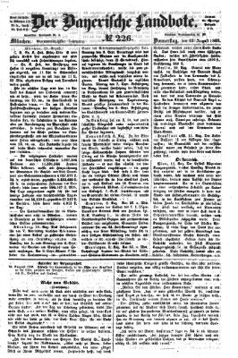 Der Bayerische Landbote Donnerstag 13. August 1868