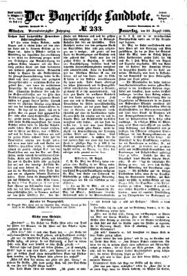 Der Bayerische Landbote Donnerstag 20. August 1868