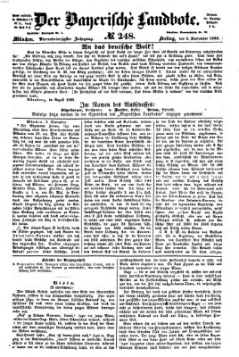 Der Bayerische Landbote Freitag 4. September 1868