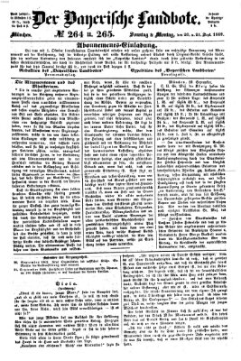 Der Bayerische Landbote Montag 21. September 1868