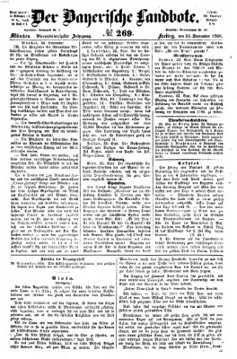 Der Bayerische Landbote Freitag 25. September 1868