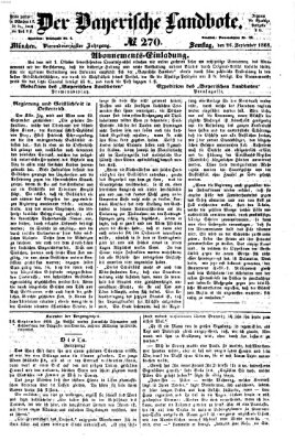 Der Bayerische Landbote Samstag 26. September 1868