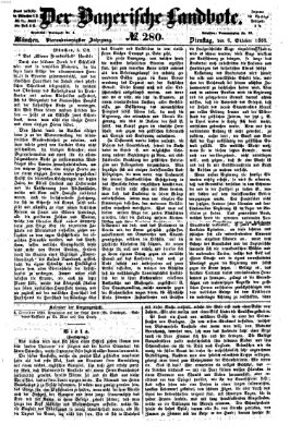 Der Bayerische Landbote Dienstag 6. Oktober 1868